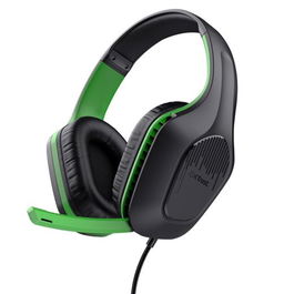 Trust Auriculares Gaming Gxt 415X Zirox Headset con Micrófono Diadema Ajustable Jack 3.5mm Verde-Negro