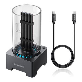 GRAUGEAR G-M2DK-U4-40G Docking Station USB 4.0 para SSD M.2 NVMe PCIe Gen4x4 - Gris