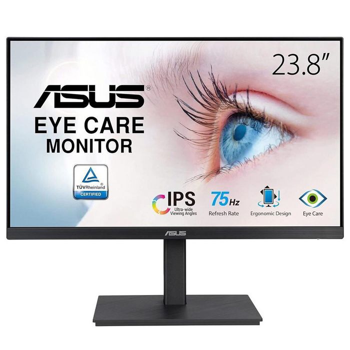 Asus Monitor VA24EQSB 23.8" Full HD IPS Frameless 75Hz Adaptive-Sync Eye Care