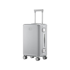 Xiaomi Maleta con Marco de Aluminio Luggage Aluminum Frame - Policarbonato, 24 Pulgadas, TSA, Ruedas Silenciosas, Color Gris, BHR9078GL