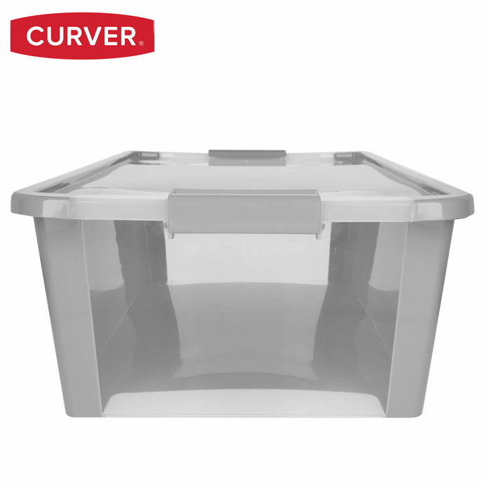 Caja de Almacenaje Curver Gris Plástico 26 L 55 x 19 x 35 cm (7 Unidades)