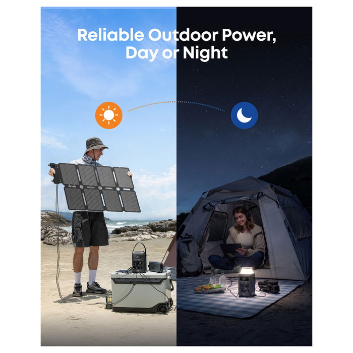 Anker SOLIX 100W Panel Solar Plegable Monocristalino Negro IP67 Anker SOLIX 100W Panel Solar Plegable Monocristalino Negro IP67