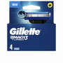 Gillette Mach 3 Turbo Cargador con 4 Recambios
