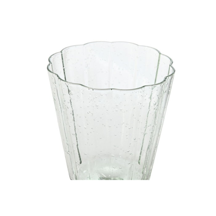 DKD Home Decor Set de 6 Copas de Cristal Bubbles Garbo Verde 380ml DKD Home Decor Set de 6 Copas de Cristal Bubbles Garbo Verde 380ml