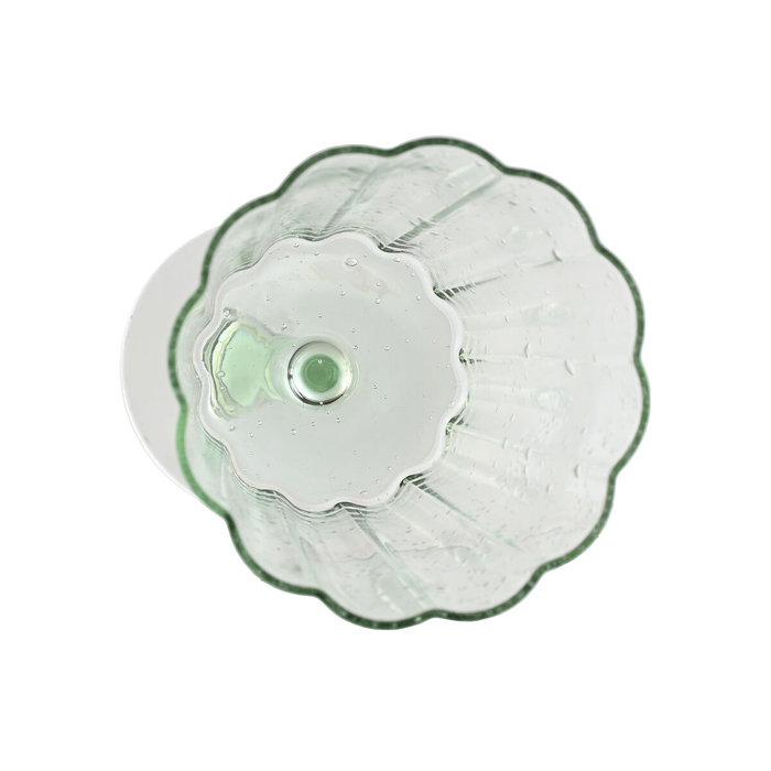 DKD Home Decor Set de 6 Copas de Cristal Bubbles Garbo Verde 380ml DKD Home Decor Set de 6 Copas de Cristal Bubbles Garbo Verde 380ml