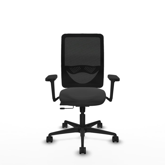 PIQUERAS Y CRESPO Silla de oficina Zulema con Mecanismo Sincro/Traslack, Gris oscuro y Negro