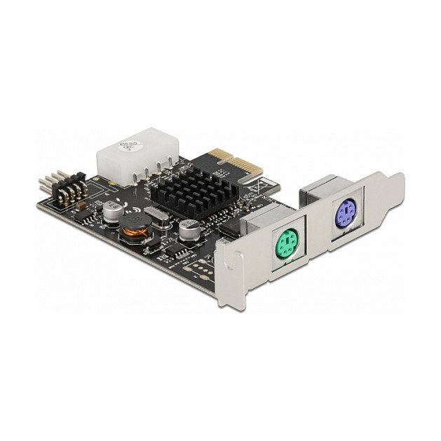 DeLOCK Tarjeta PCI Express x1 a 2 x PS/2 y USB, PCIe 1.0a, Factor de Forma Bajo Perfil, Conectores Hembra Derechos, Plug and Play, Compatible con Windows y Linux DeLOCK Tarjeta PCI Express x1 a 2 x PS/2 y USB, PCIe 1.0a, Factor de Forma Bajo Perfil, Conectores Hembra Derechos, Plug and Play, Compatible con Windows y Linux