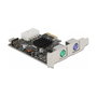 DeLOCK Tarjeta PCI Express x1 a 2 x PS/2 y cabezal de pines USB 2.0