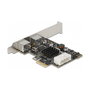DeLOCK Tarjeta PCI Express x1 a 2 x PS/2 y USB, PCIe 1.0a, Factor de Forma Bajo Perfil, Conectores Hembra Derechos, Plug and Play, Compatible con Windows y Linux