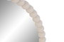 DKD Home Decor Espejo de Pared con Bolitas, Granate y Beige, 42,5x42,5 cm (Pack de 8)
