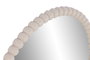 DKD Home Decor Espejo de Pared con Bolitas, Granate y Beige, 42,5x42,5 cm (Pack de 8)