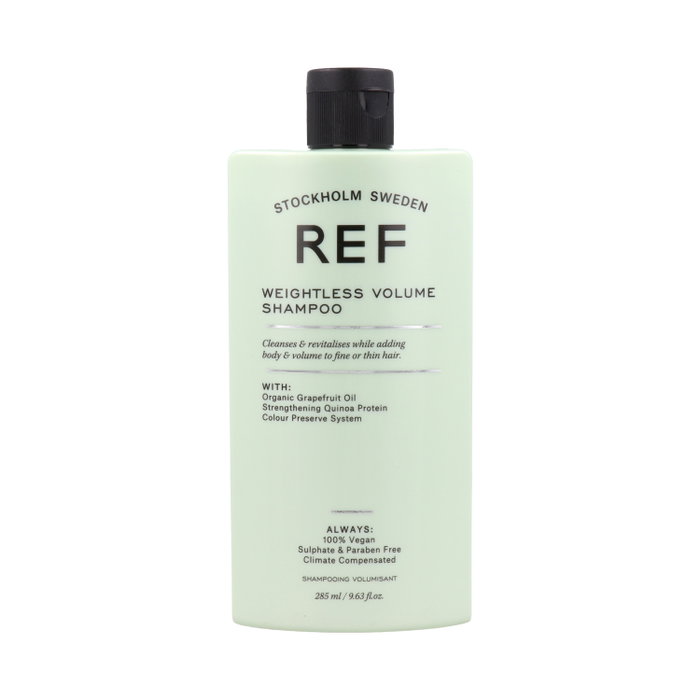 Ref Champú Weightless Volume para Cabello Fino, Aporta Volumen y Ligereza con Proteína de Quinoa, 285 ml Ref Champú Weightless Volume para Cabello Fino, Aporta Volumen y Ligereza con Proteína de Quinoa, 285 ml