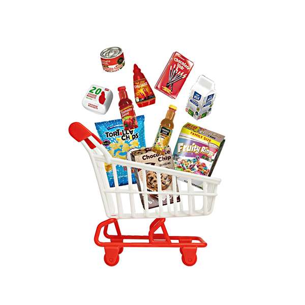 Bizak Carrito de la Compra Mini World con 10 Accesorios Sorpresa, Modelos Surtidos, Idioma Español Bizak Carrito de la Compra Mini World con 10 Accesorios Sorpresa, Modelos Surtidos, Idioma Español