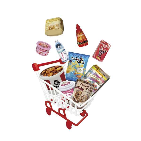 Bizak Carrito de la Compra Mini World con 10 Accesorios Sorpresa, Modelos Surtidos, Idioma Español Bizak Carrito de la Compra Mini World con 10 Accesorios Sorpresa, Modelos Surtidos, Idioma Español