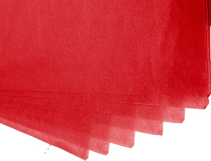 Liderpapel Papel de Seda Rojo 52x76cm 18g/m2 Bolsa 5 Hojas