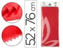 Liderpapel Papel de Seda Rojo 52x76cm 18g/m2 Bolsa 5 Hojas