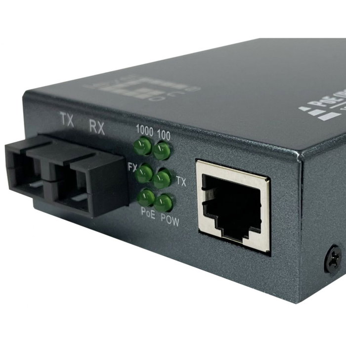 Level GVT-2014 Conversor de Medios Gigabit RJ45 a SC Monomodo PoE+ Level GVT-2014 Conversor de Medios Gigabit RJ45 a SC Monomodo PoE+