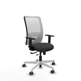 PIQUERAS Y CRESPO Silla de oficina Zulema Gris oscuro/Blanco