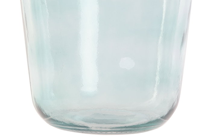 DKD Home Decor Set de 2 Jarrones de Cristal Reciclado 10L en Rosa y Verde Jade