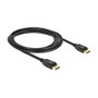 DeLOCK Cable DisplayPort 1.2 Stecker > DisplayPort Stecker 2 m Negro Soporta 4K