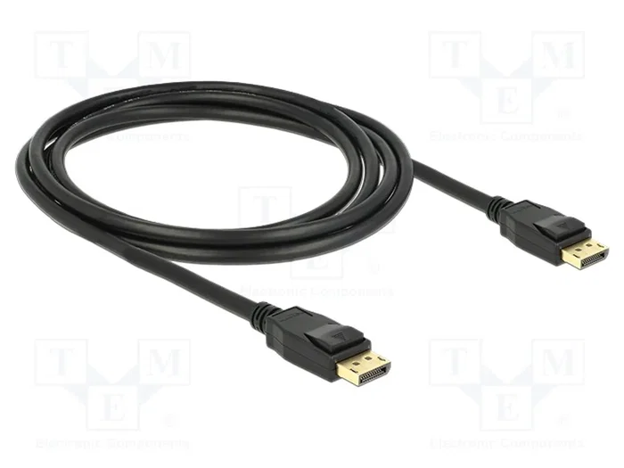DeLOCK Cable DisplayPort 1.2a de 2 m, 4K, Negro