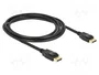 DeLOCK Cable DisplayPort 1.2a de 2 m, 4K, Negro