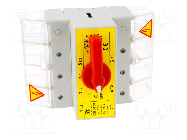 SPAMEL RSI-3160-W03 Interruptor de aislamiento de 3 polos, 160A, 400VAC