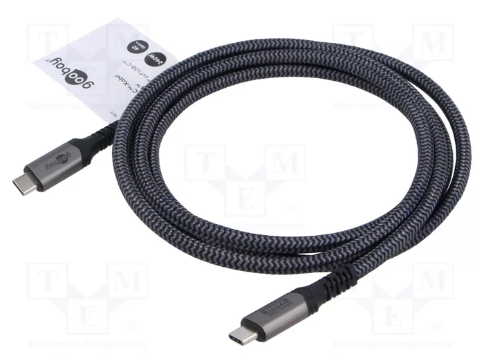 GOOBAY Cable Thunderbolt 3, Thunderbolt 4 y USB 4.0 de 1,8m GOOBAY Cable Thunderbolt 3, Thunderbolt 4 y USB 4.0 de 1,8m