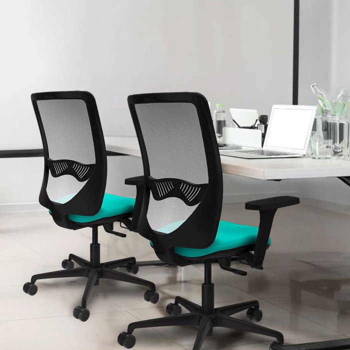 PIQUERAS Y CRESPO Silla de oficina Zulema Turquesa y Negro PIQUERAS Y CRESPO Silla de oficina Zulema Turquesa y Negro