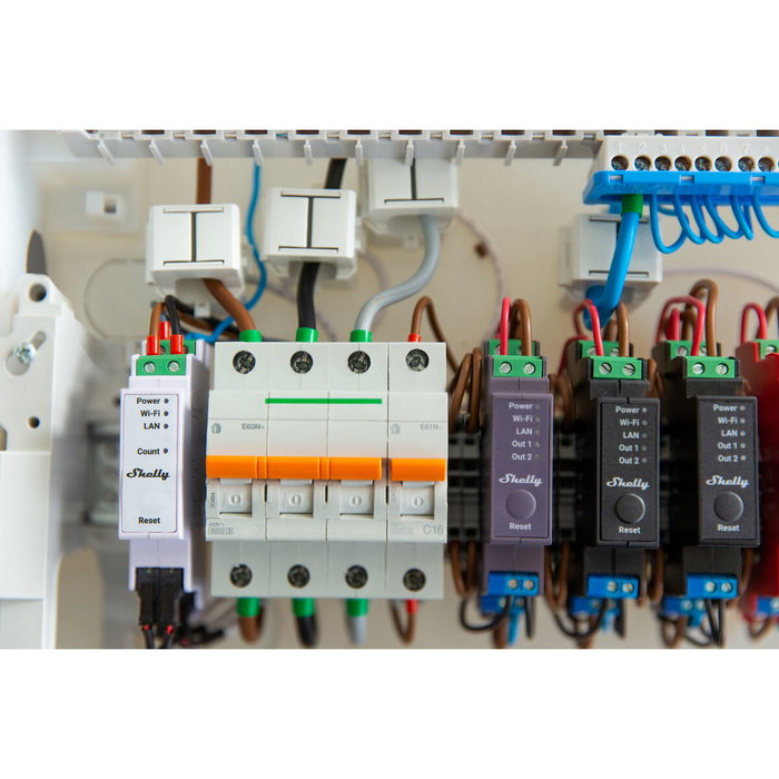 Shelly Pro 3EM Medidor de Energía 120A Wi-Fi LAN BT