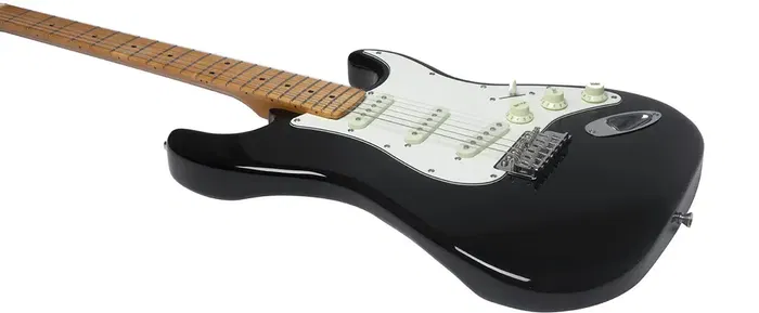 Eko Guitarra Eléctrica ST401 Tipo Stratocaster Diapasón Arce Negra