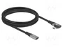 DeLOCK 81148 Cable de extensión USB-C 2 m, 20 Gbps, 240 W, Negro