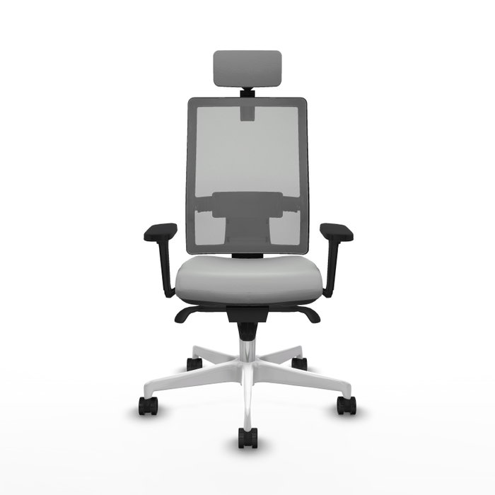 PIQUERAS Y CRESPO Silla de oficina Horna con mecanismo Sincro, Gris claro y Gris PIQUERAS Y CRESPO Silla de oficina Horna con mecanismo Sincro, Gris claro y Gris