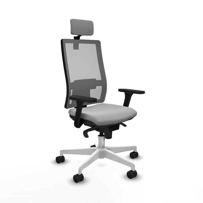 PIQUERAS Y CRESPO Silla de oficina Horna con mecanismo Sincro, Gris claro y Gris PIQUERAS Y CRESPO Silla de oficina Horna con mecanismo Sincro, Gris claro y Gris