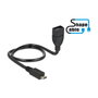 DeLOCK Cable USB 2.0 Micro-B a USB 2.0 Tipo A OTG, 0,5 m, Negro