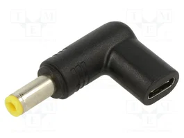 AKYGA Adaptador USB C a DC 5,5/2,5 100W Negro