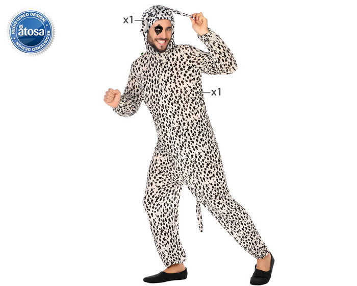 Disfraz Perro Dálmata Hombre Adulto XL para Fiesta de Carnaval Multicolor