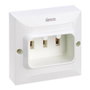 Simon Base de enchufe empotrable bipolar + toma tierra 25A blanco 81x57x81 mm