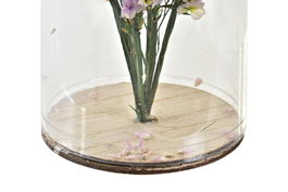 DKD Home Decor Decoración Shabby Amarillo Rosa 8 x 13 x 8 cm (6 Unidades)