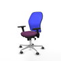 PIQUERAS Y CRESPO Silla de oficina Jorquera con mecanismo Sincro, Morado y Azul