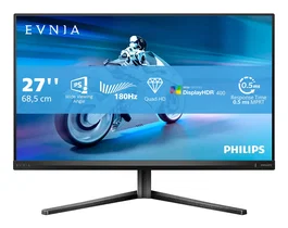 Philips Evnia 27M2N5500/00 - Monitor Gaming 27" (68.6 cm) Quad HD 2K 2560x1440 IPS, 180 Hz, 0.5 ms MBR, NVIDIA G-SYNC, AMD FreeSync, DisplayHDR 400, SmartErgoBase, Negro