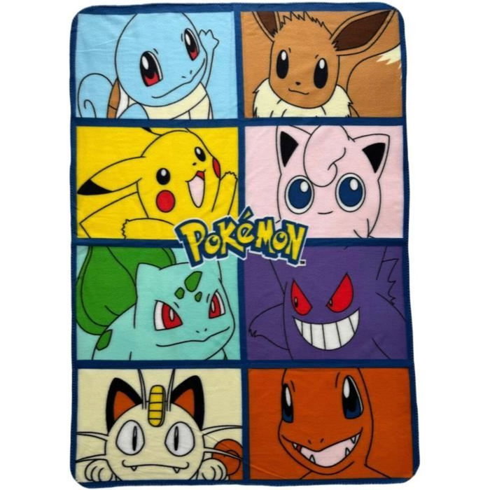 Pokemon Manta de 8 Pokémon 100 x 140 cm Pokemon Manta de 8 Pokémon 100 x 140 cm