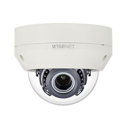 Hanwha Wisenet Cámara Minidomo AHD 2MP 3.2-10mm Antivandálico IR30 WDR IK10 IP66 Coaxitron 12/24V