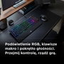 Rampage Simula RGB Makro Gaming Keyboard, negra, layout polaco