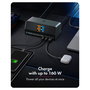 ICY BOX Heart Dock 2300 Dock 11 en 1 con Carga GaN 160 W y Pantalla LCD, 100W USB-PD, USB-C 10 Gbps, HDMI 4K 120Hz, Ethernet