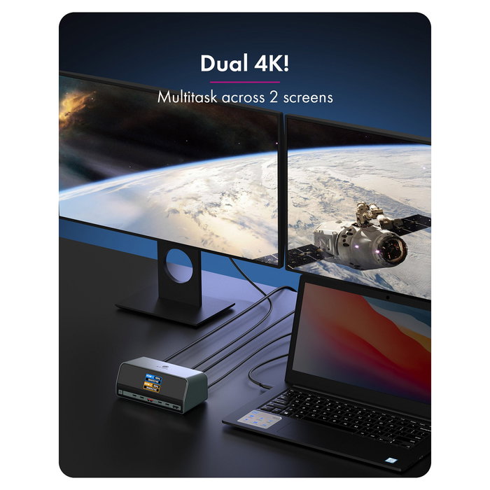 ICY BOX Heart Dock 2300 Dock 11 en 1 con Carga GaN 160 W y Pantalla LCD, 100W USB-PD, USB-C 10 Gbps, HDMI 4K 120Hz, Ethernet ICY BOX Heart Dock 2300 Dock 11 en 1 con Carga GaN 160 W y Pantalla LCD, 100W USB-PD, USB-C 10 Gbps, HDMI 4K 120Hz, Ethernet