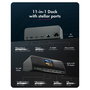 ICY BOX Heart Dock 2300 Dock 11 en 1 con Carga GaN 160 W y Pantalla LCD, 100W USB-PD, USB-C 10 Gbps, HDMI 4K 120Hz, Ethernet