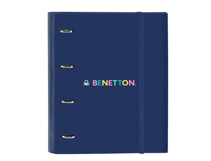 Safta Carpeta de Anillas Benetton Cool DIN A4 con Recambio y Separadores Safta Carpeta de Anillas Benetton Cool DIN A4 con Recambio y Separadores