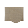 OYV Mantelito Tablemat de Plástico Trenzado Color Marrón/Beige 48x36 cm