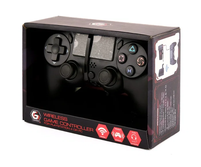 Gembird Controlador de juego inalámbrico JPD-PS4BT-01-BK para PlayStation 4 o PC Gembird Controlador de juego inalámbrico JPD-PS4BT-01-BK para PlayStation 4 o PC